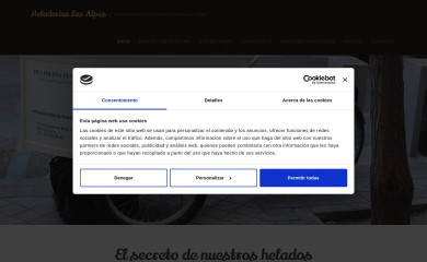 heladeriaslosalpes.es screenshot