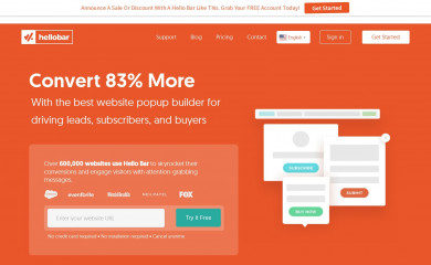 hellobar.com screenshot