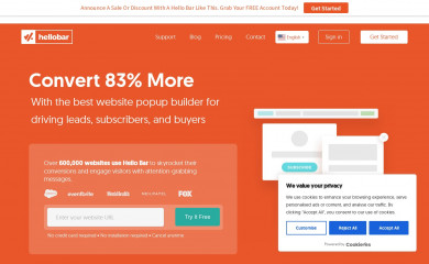 hellobar.com screenshot