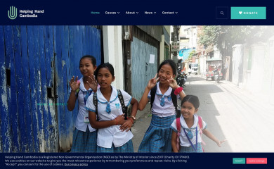 helpinghandcambodia.org screenshot