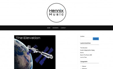 hennixmusic.com screenshot