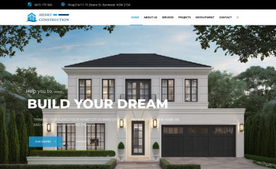 henryconstruction.com.au screenshot