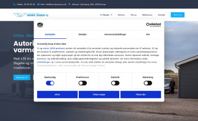 henrikjensenvvs.dk screenshot