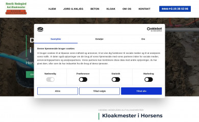 henrik-kloakmester.dk screenshot
