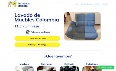 hermanoslimpieza.com screenshot