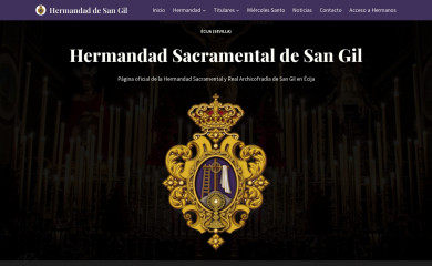hermandadsangil.org screenshot