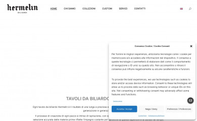 hermelinbiliardi.it screenshot