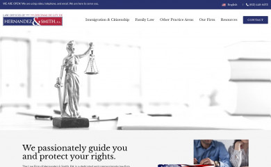 hernandezsmithlaw.com screenshot
