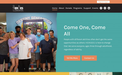 heroesdfw.org screenshot
