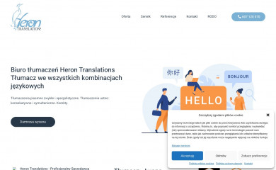 herontranslations.pl screenshot