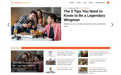 heraldweekly.com screenshot
