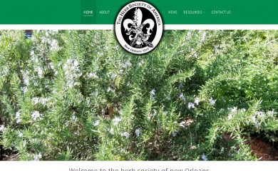 herbsocietynola.com screenshot