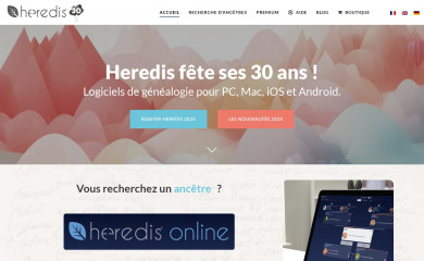 heredis.com screenshot