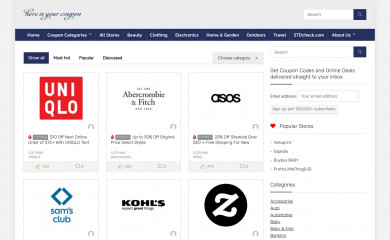 hereisyourcoupon.com screenshot