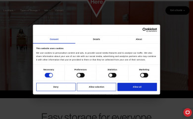 hereselfstorage.co.uk screenshot