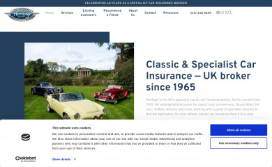 heritagecarinsurance.co.uk screenshot