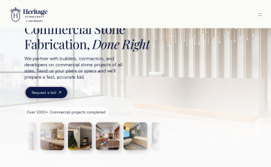 heritagestonecraft.com screenshot
