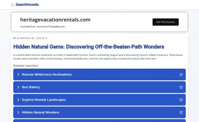 heritagevacationrentals.com screenshot