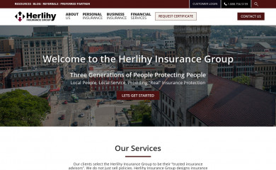 herlihygroup.com screenshot