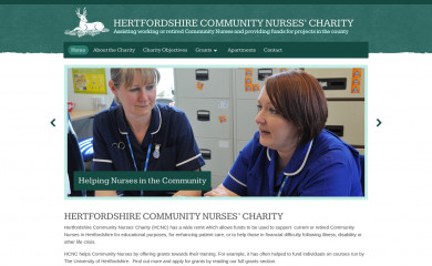 hertscommunitynursescharity.co.uk screenshot