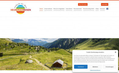 heuberger-reisen.at screenshot