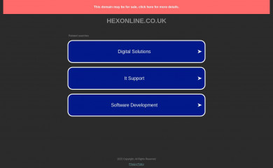 hexonline.co.uk screenshot