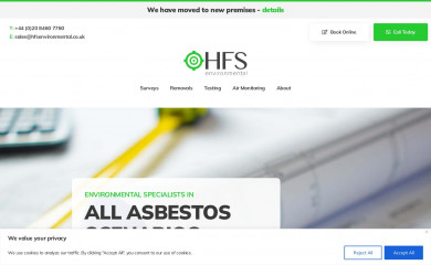 hfsenvironmental.co.uk screenshot