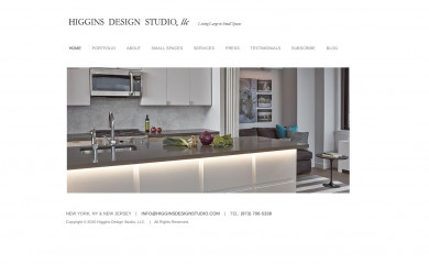 higginsdesignstudio.com screenshot