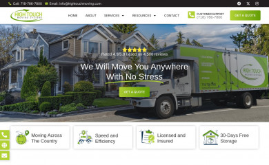 hightouchmoving.com screenshot
