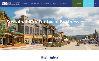 highcountryconservation.org screenshot