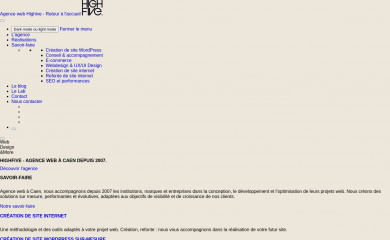 http://www.highfive.fr screenshot
