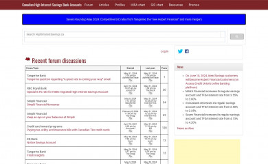 highinterestsavings.ca screenshot
