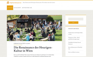 highlanderpub.at screenshot