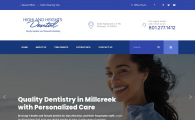highlandheightsdental.com screenshot