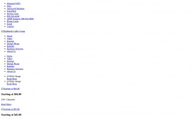 highlandscable.net screenshot