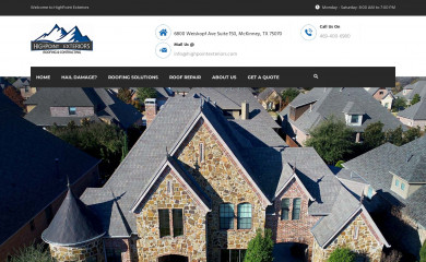 highpointexteriors.com screenshot