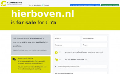 hierboven.nl screenshot