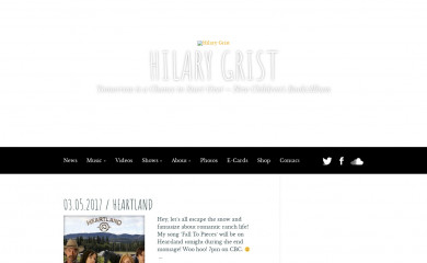 hilarygrist.com screenshot