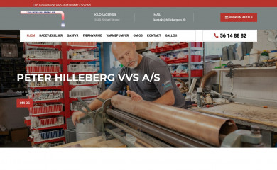 hillebergvvs.dk screenshot
