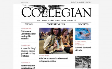 hillsdalecollegian.com screenshot