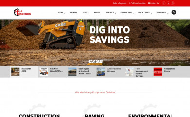 hillsmachinery.com screenshot
