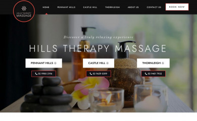 hillstherapymassage.com.au screenshot
