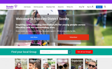 hinckleydistrictscouts.org.uk screenshot