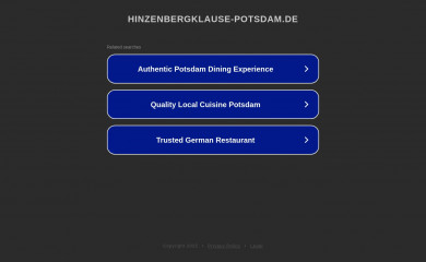 hinzenbergklause-potsdam.de screenshot