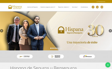 hispanadeseguros.com screenshot
