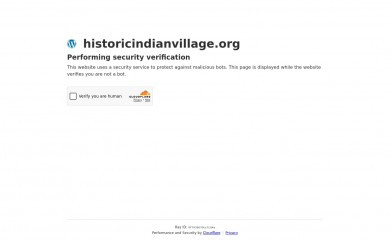 historicindianvillage.org screenshot