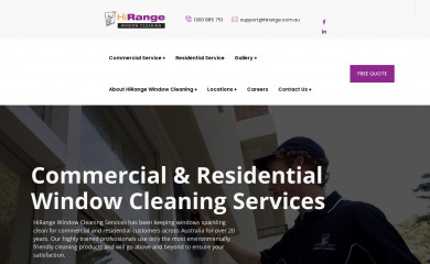 hirangewindowcleaning.com.au screenshot