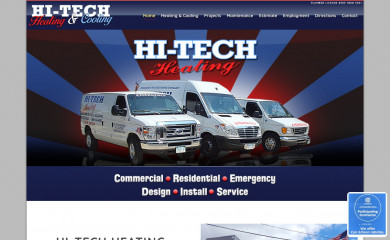 hitechheating.com screenshot