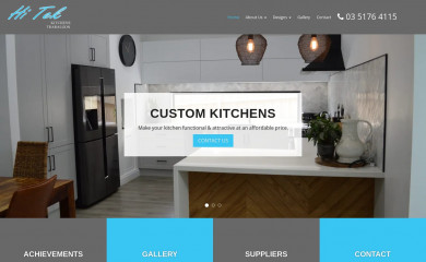 hitekkitchens.com.au screenshot