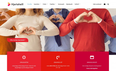 hjartaheill.is screenshot